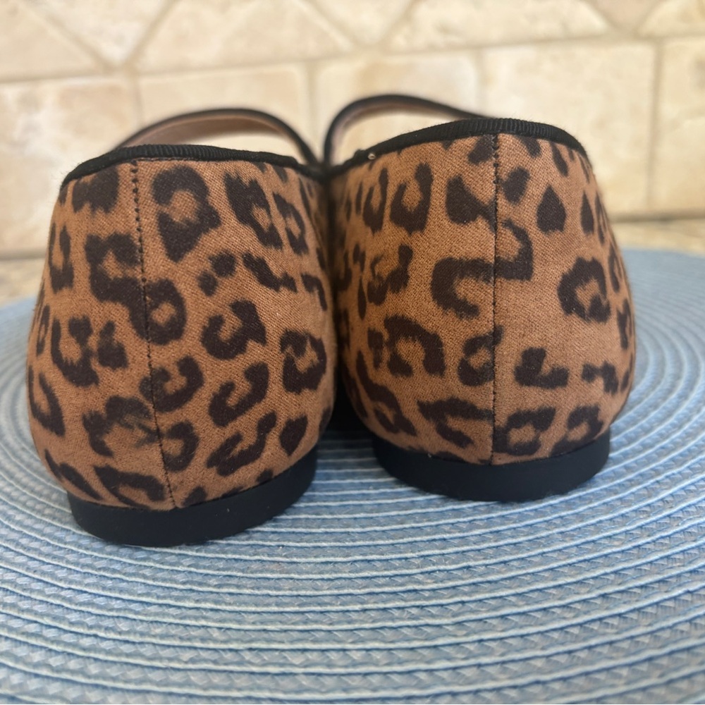 Michael by Michael Shannon Margaret Leopard Print Mary Jane Flat - Brown/Black - Picture 13 of 15